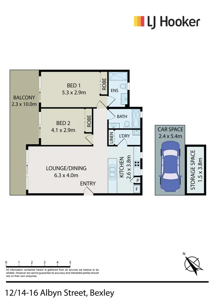 Floorplan of Homely apartment listing, 12/14-16 Albyn Street, Bexley NSW 2207