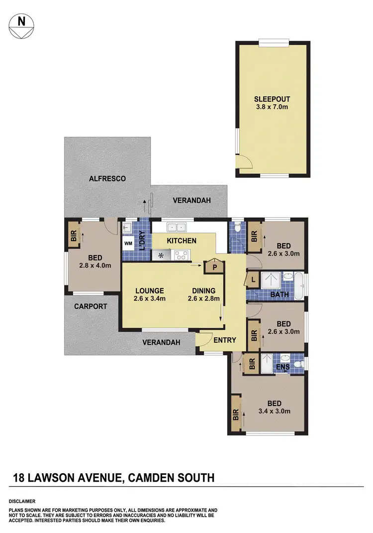 Floorplan of Homely house listing, 18 Lawson Avenue, Camden South NSW 2570
