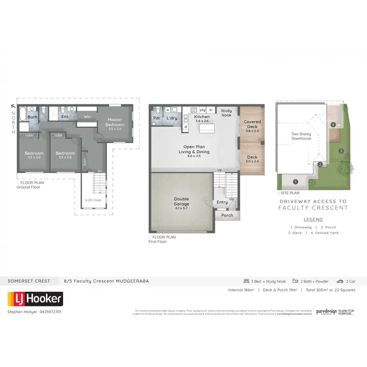 Floorplan of Homely townhouse listing, 8/5 Faculty Crescent, Mudgeeraba QLD 4213