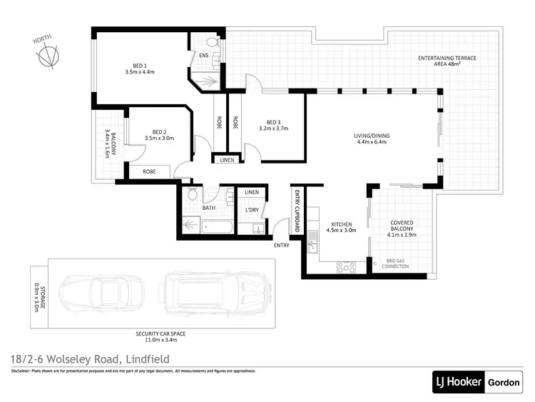 Floorplan of Homely apartment listing, 18/2-6 Wolseley Road, Lindfield NSW 2070