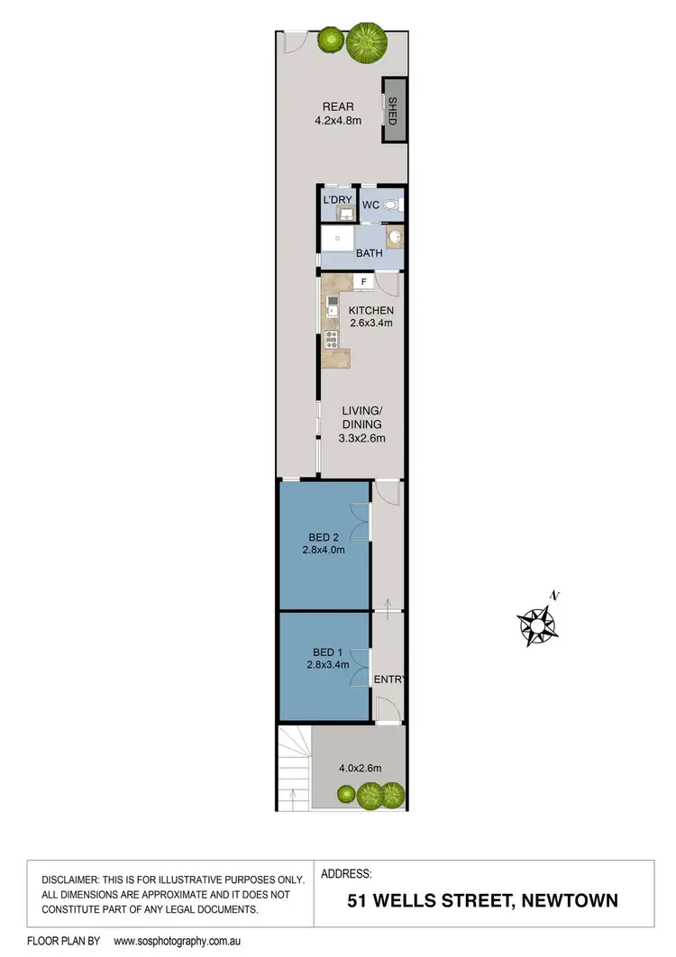 Floorplan of Homely house listing, 51 Wells Street, Newtown NSW 2042
