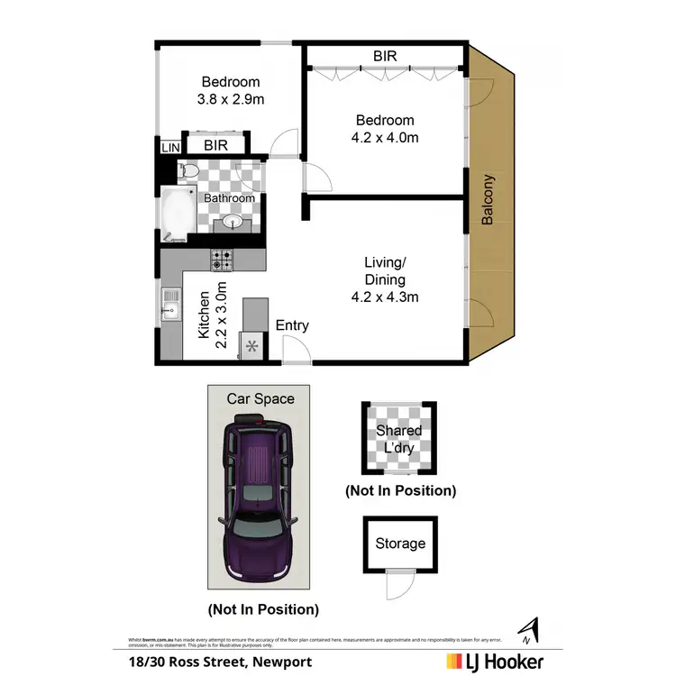 Floorplan of Homely apartment listing, 18/30 Ross Street, Newport NSW 2106