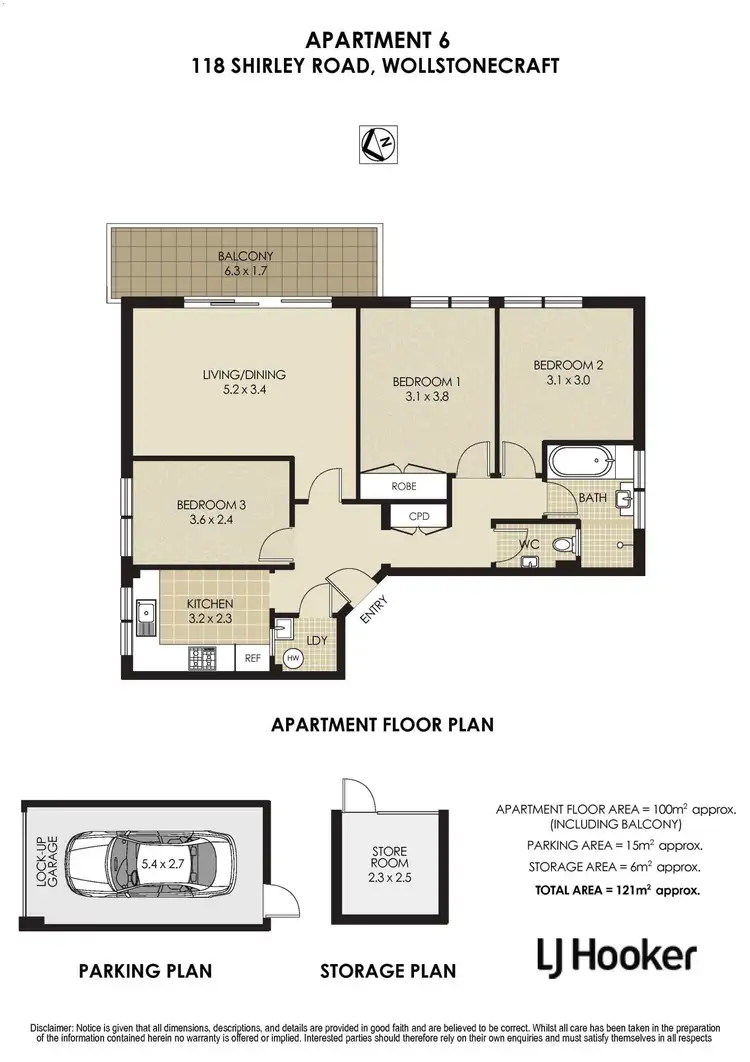 Floorplan of Homely apartment listing, 6/118 Shirley Road, Wollstonecraft NSW 2065