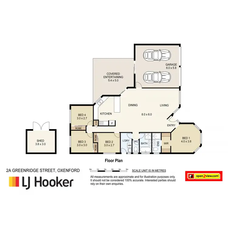 Floorplan of Homely house listing, 2A Greenridge Street, Oxenford QLD 4210