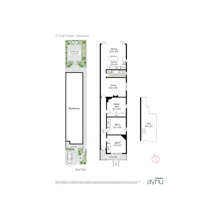 Floorplan of Homely house listing, 17 Erith Street, Mosman NSW 2088