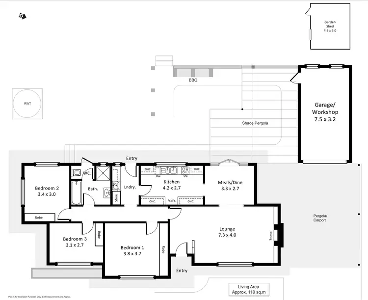 Floorplan of Homely house listing, 1 McMillan Street, Loxton SA 5333