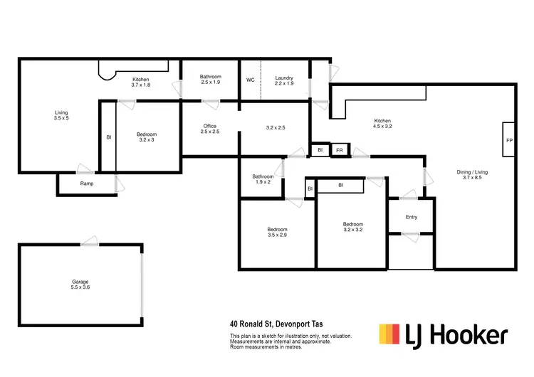 Floorplan of Homely house listing, 40 Ronald Street, Devonport TAS 7310