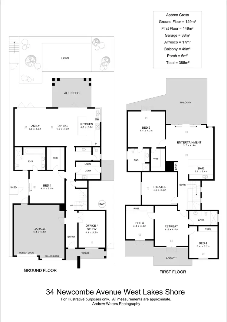 Floorplan of Homely house listing, 34 Newcombe Avenue, West Lakes Shore SA 5020