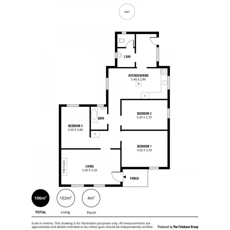 Floorplan of Homely semi-detached listing, 9 HMS Buffalo Avenue, Edwardstown SA 5039