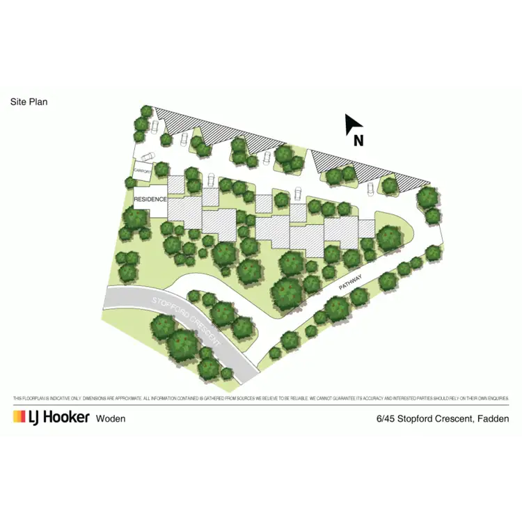 Floorplan of Homely townhouse listing, 6/45 Stopford Crescent, Fadden ACT 2904