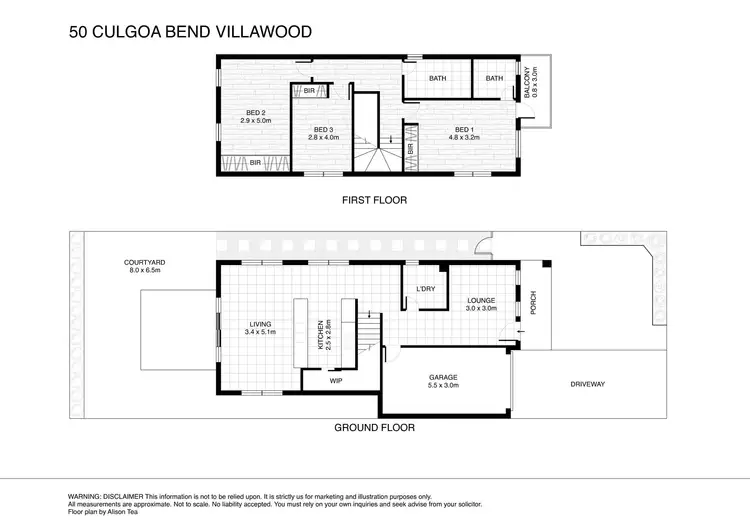 Floorplan of Homely semi-detached listing, 50 Culgoa Bend, Villawood NSW 2163