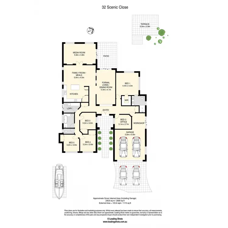 Floorplan of Homely house listing, 32 Scenic Close, Albany Creek QLD 4035