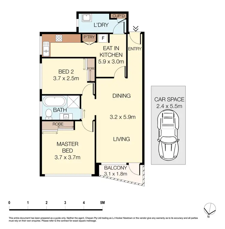 Floorplan of Homely apartment listing, 4/30 Phillip Street, Roselands NSW 2196