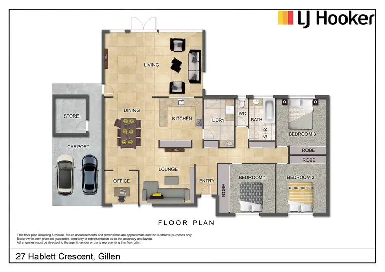 Floorplan of Homely house listing, 27 Hablett Crescent, Gillen NT 870