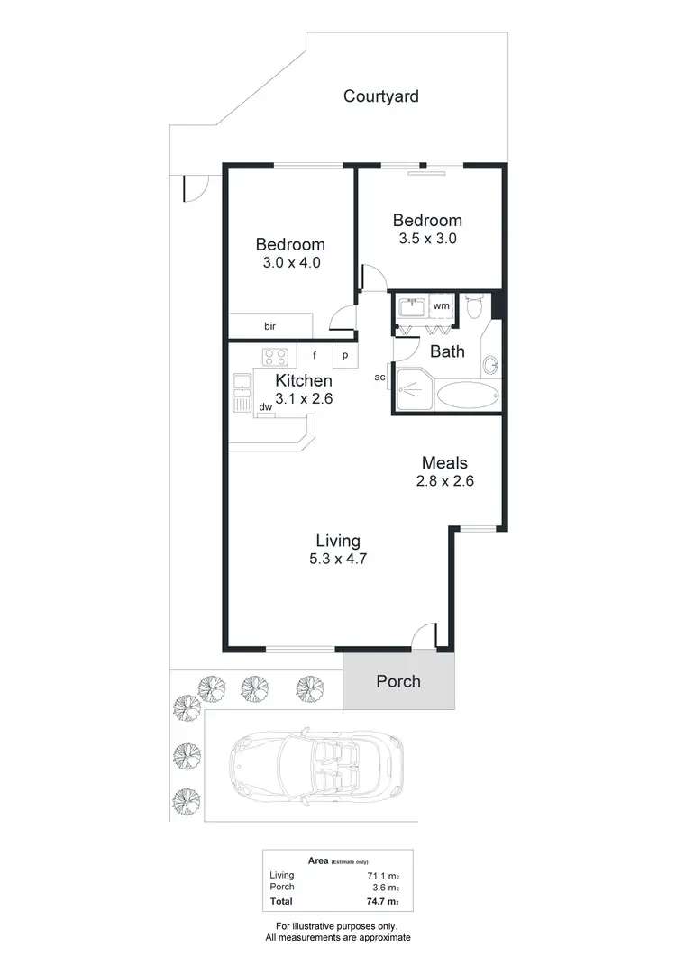 Floorplan of Homely apartment listing, 4/55 Melbourne Street, North Adelaide SA 5006