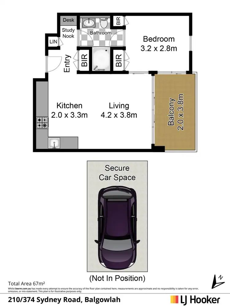 Floorplan of Homely apartment listing, 10/374 Sydney Road, Balgowlah NSW 2093