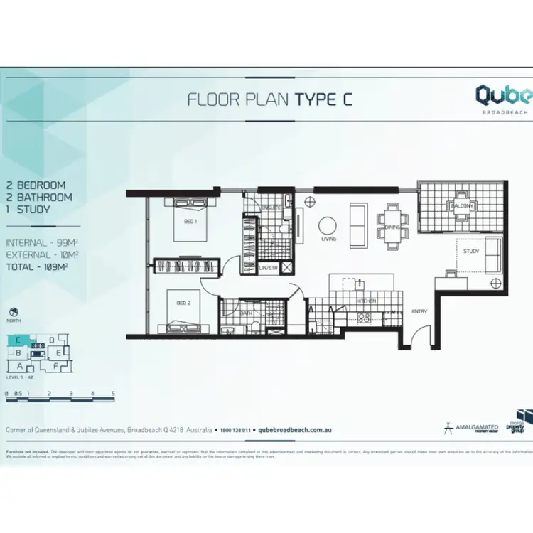 Floorplan of Homely apartment listing, 81/31 Queensland Avenue, Broadbeach QLD 4218
