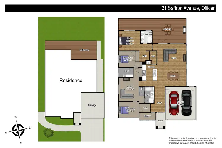 Floorplan of Homely house listing, 21 Saffron Avenue, Officer VIC 3809