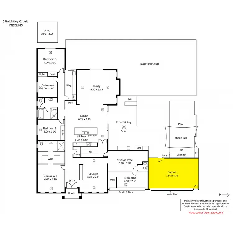 Floorplan of Homely house listing, 3 Knightley Circuit, Freeling SA 5372