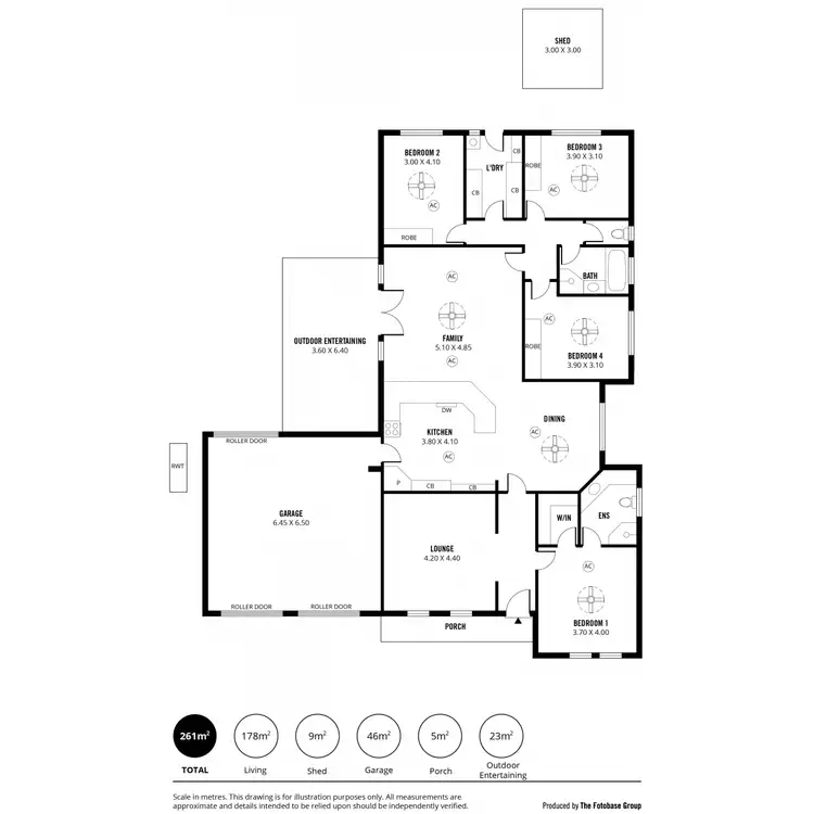 Floorplan of Homely house listing, 1 Brecon Street, Windsor Gardens SA 5087