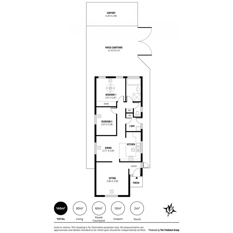 Floorplan of Homely townhouse listing, 1/17 Nora Street, Maylands SA 5069