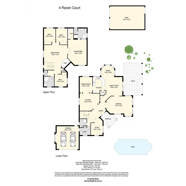 Floorplan of Homely house listing, 4 Raven Court, Warner QLD 4500
