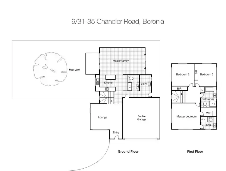 Floorplan of Homely townhouse listing, 9/31-35 Chandler Road, Boronia VIC 3155