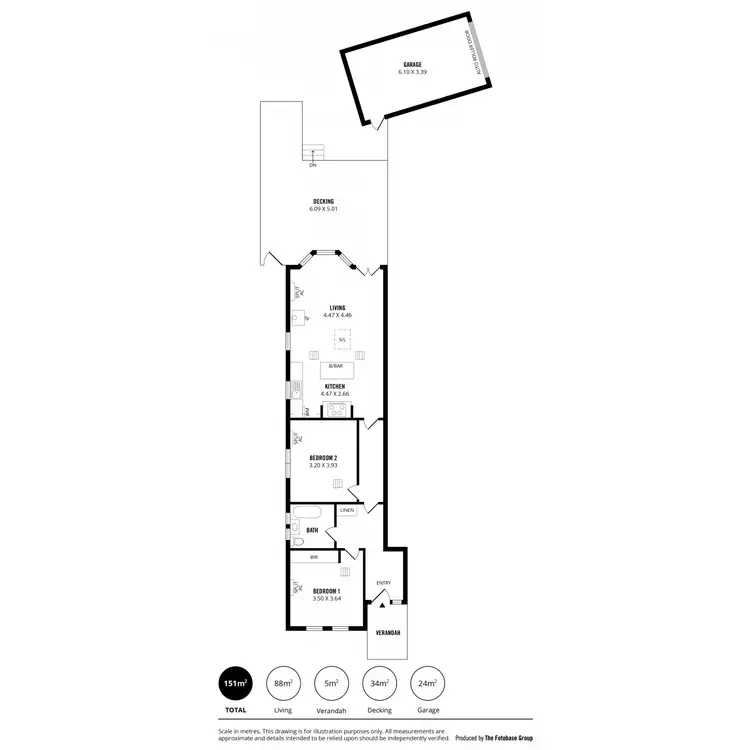 Floorplan of Homely unit listing, 2/10 Osborne Street, Hackney SA 5069