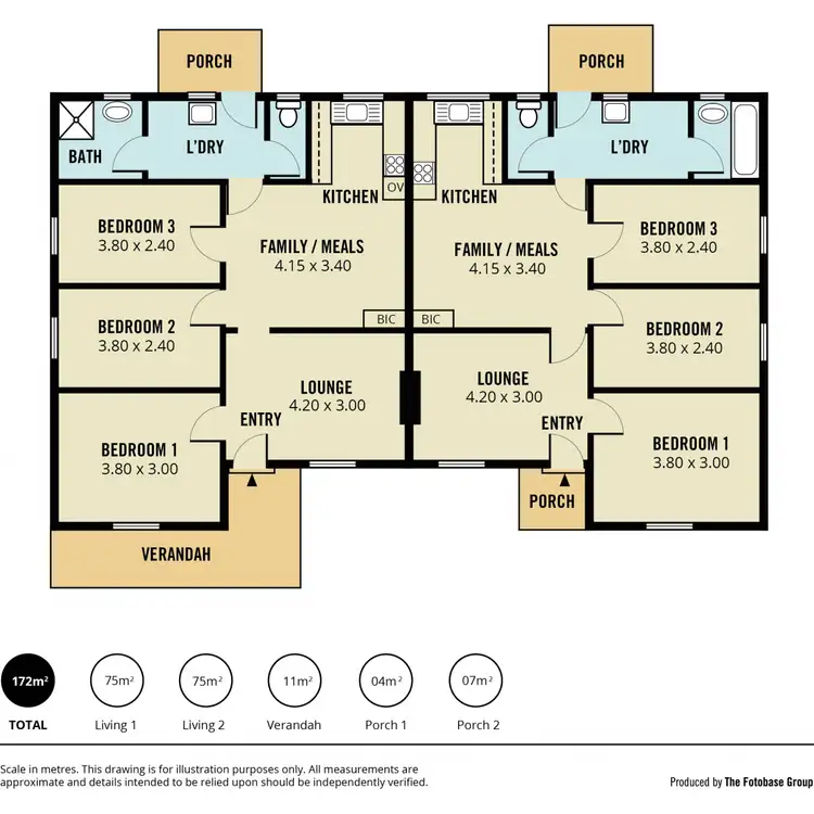 Floorplan of Homely house listing, 9 & 11 Donnington Road, Elizabeth North SA 5113