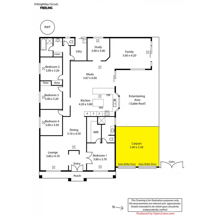 Floorplan of Homely house listing, 9 Knightley Circuit, Freeling SA 5372