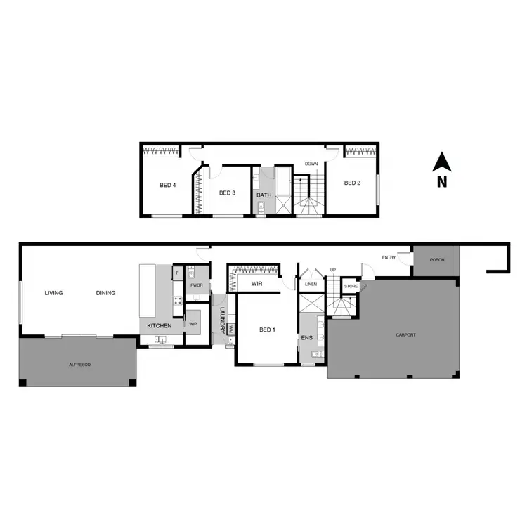 Floorplan of Homely semi-detached listing, 35B Hyndes Crescent, Holder ACT 2611
