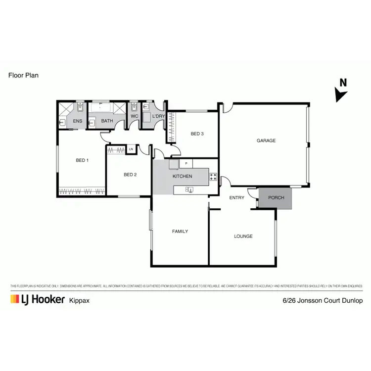 Floorplan of Homely townhouse listing, 6/26 Jonsson Court, Dunlop ACT 2615