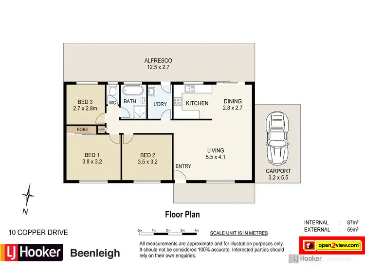 Floorplan of Homely house listing, 10 Copper Drive, Bethania QLD 4205