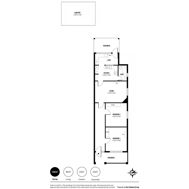 Floorplan of Homely house listing, 2/403 Churchill Road, Kilburn SA 5084