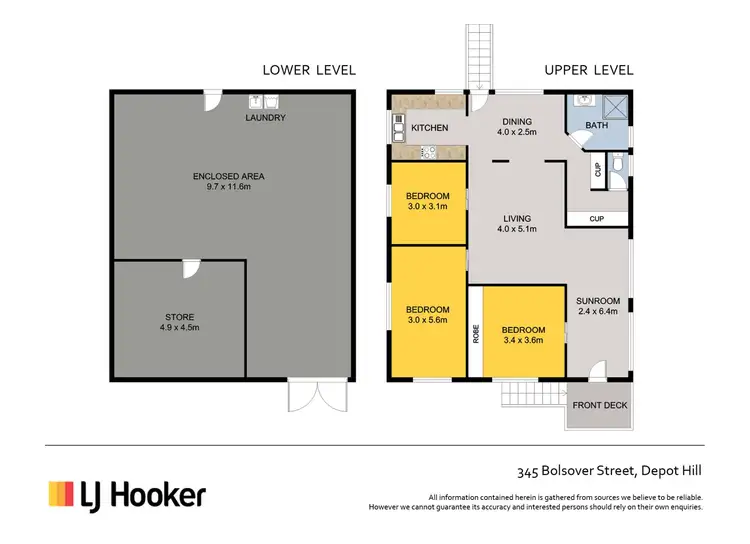 Floorplan of Homely house listing, 345 Bolsover Street, Depot Hill QLD 4700