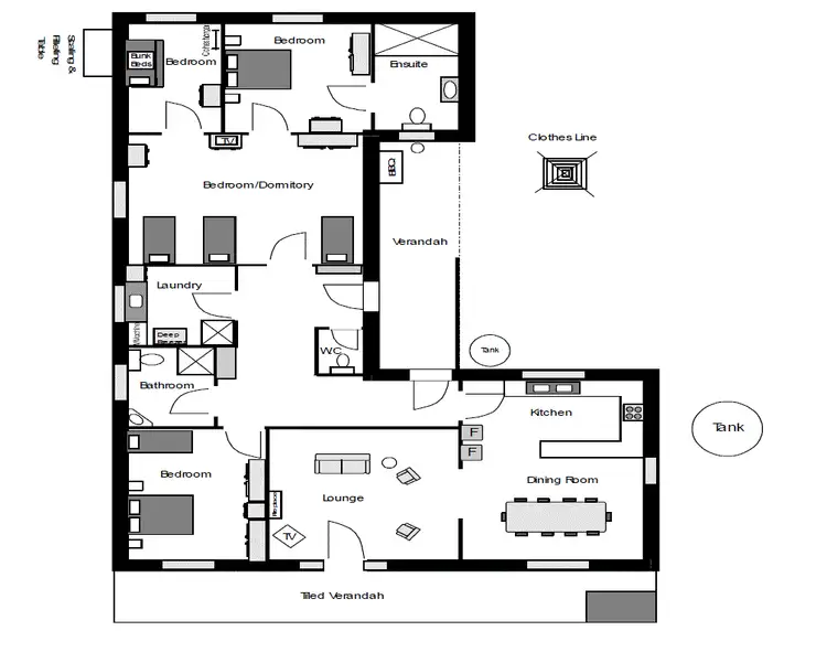 Floorplan of Homely house listing, 107 Wells Street, Streaky Bay SA 5680