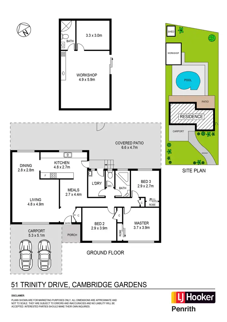 Floorplan of Homely house listing, 51 Trinity Drive, Cambridge Gardens NSW 2747