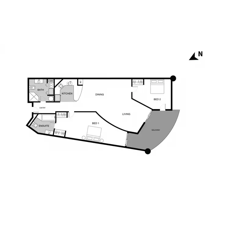 Floorplan of Homely apartment listing, 5/86-88 Northbourne Avenue, Braddon ACT 2612