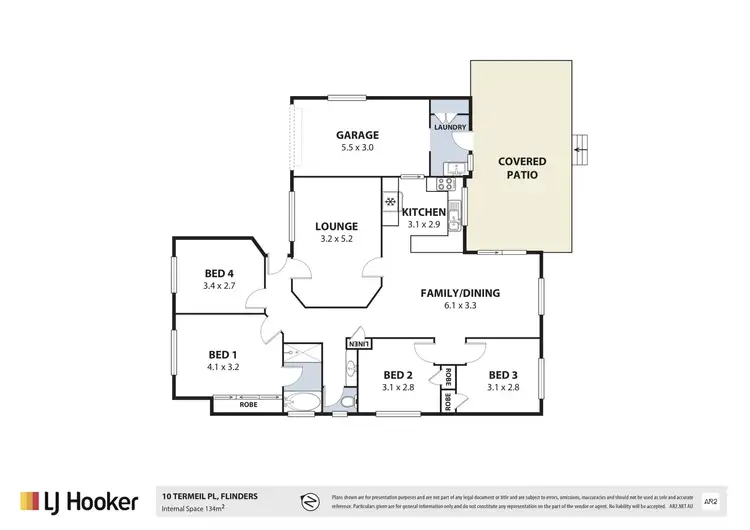 Floorplan of Homely house listing, 10 Termeil Place, Flinders NSW 2529