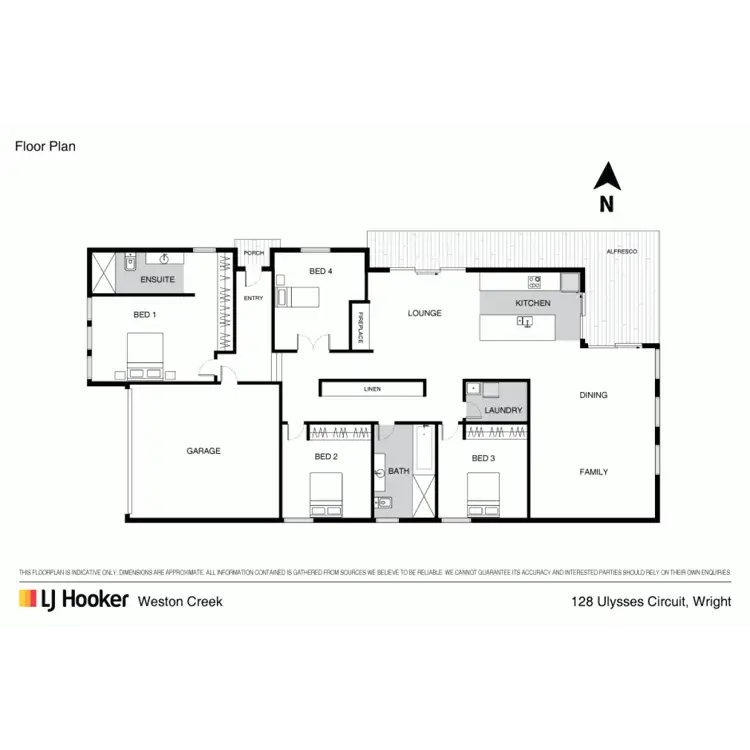 Floorplan of Homely house listing, 128 Ulysses Circuit, Wright ACT 2611