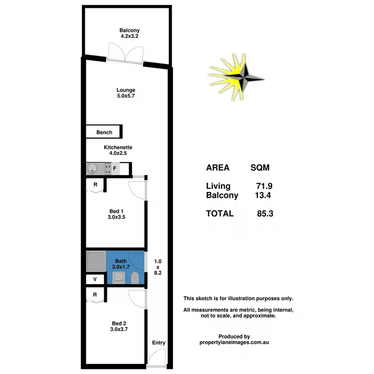 Floorplan of Homely apartment listing, 119/61 Hindmarsh Square, Adelaide SA 5000