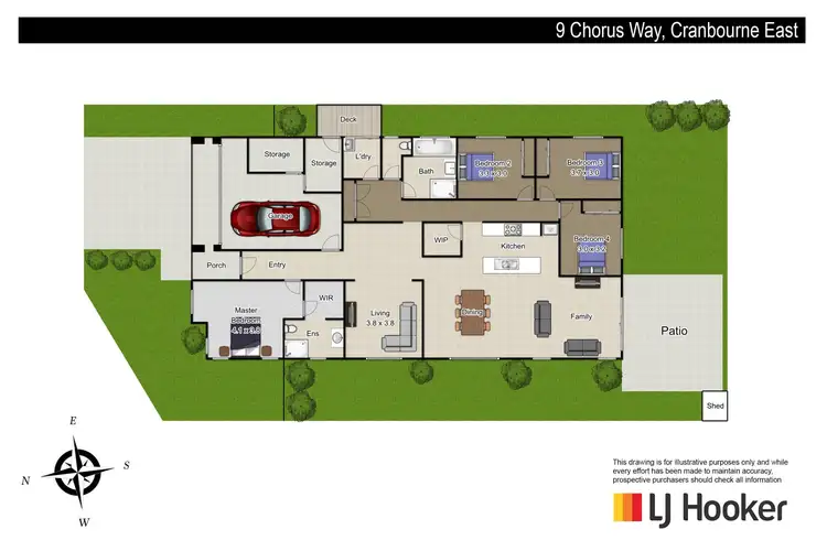 Floorplan of Homely house listing, 9 Chorus Way, Cranbourne East VIC 3977