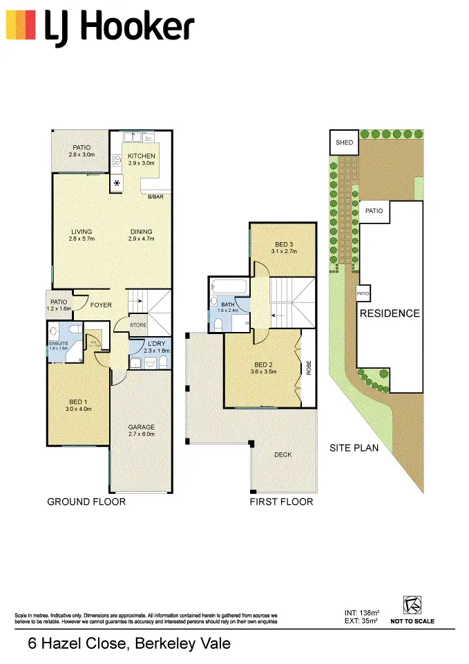 Floorplan of Homely townhouse listing, 6 Hazel Close, Berkeley Vale NSW 2261