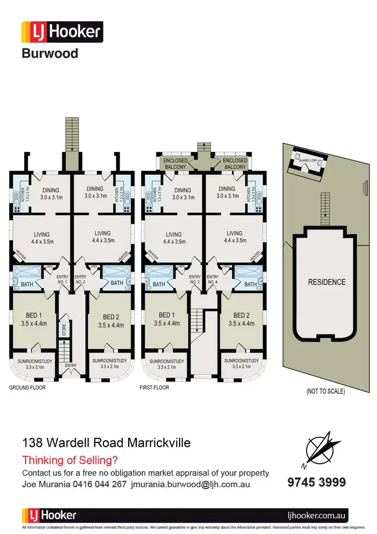 Floorplan of Homely block of units listing, 138 Wardell Road, Marrickville NSW 2204