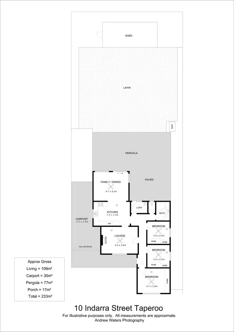 Floorplan of Homely house listing, 10 Indarra Street, Taperoo SA 5017