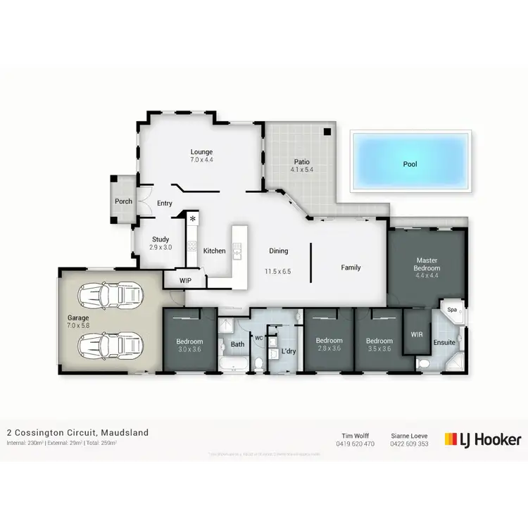 Floorplan of Homely house listing, 2 Cossington Circuit, Maudsland QLD 4210