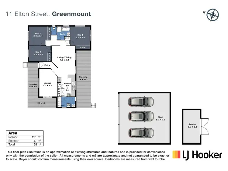 Floorplan of Homely house listing, 11 Elton Street, Greenmount QLD 4359