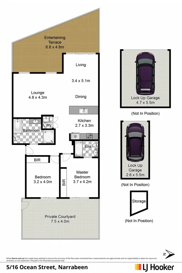 Floorplan of Homely unit listing, 5/16 Ocean Street, Narrabeen NSW 2101