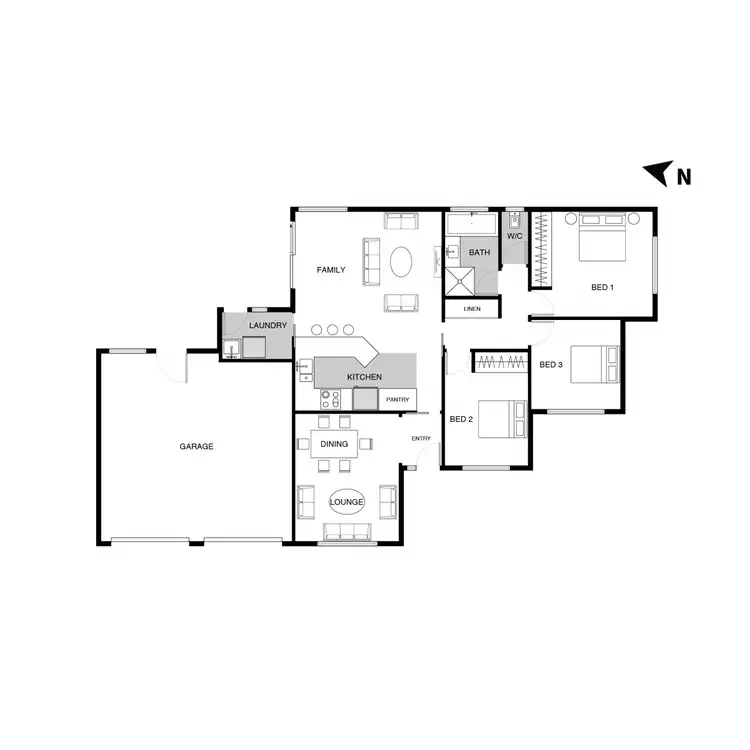 Floorplan of Homely house listing, 40 James Smith Circuit, Conder ACT 2906