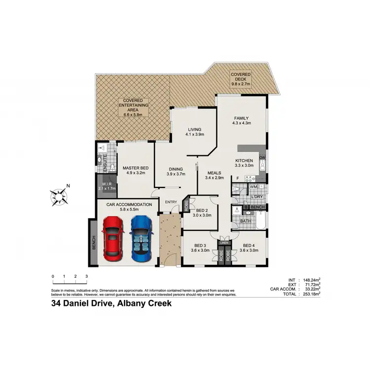 Floorplan of Homely house listing, 34 Daniel Drive, Albany Creek QLD 4035